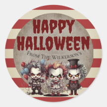 Palhaços Assustadores Carnaval Sinistro de Hallowe