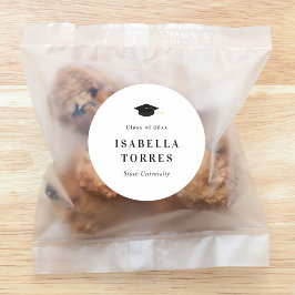 Adesivo Redondo Palhetas de graduação de pico ou selo de envelopes