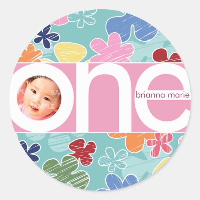 Adesivo Redondo Palhetas Numéricas (Frente)