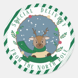 Adesivo Redondo Palhetas Verdes para Reinadores Especiais