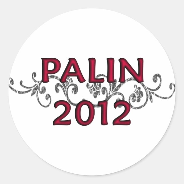 Adesivo Redondo Palin 2012 Vine Sticker (Frente)