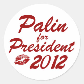 Adesivo Redondo Palin para Presidente
