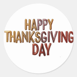 Adesivo Redondo Palitos de Ação de Graças