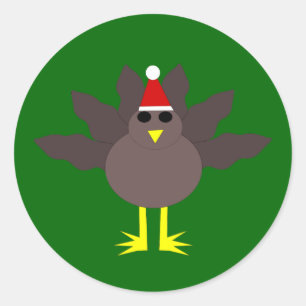 Adesivo Redondo Palitos de Natal bonitos na Turquia