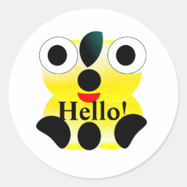 Adesivo Redondo Palitos de Olhar Bonitos