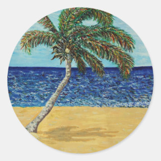 Adesivo Redondo Palm Tree