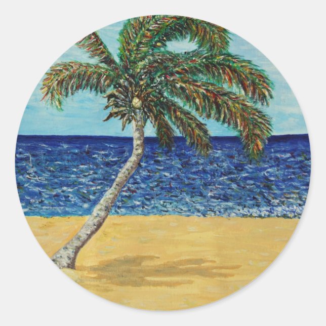 Adesivo Redondo Palm Tree (Frente)