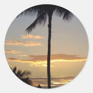 Adesivo Redondo Palm Tree
