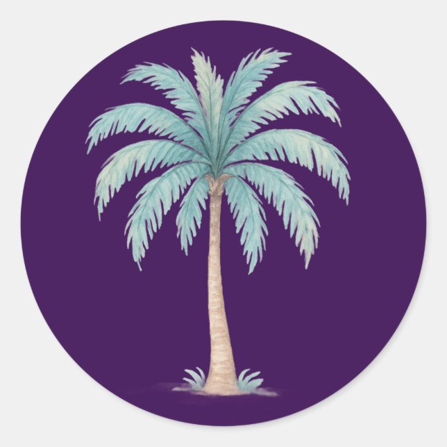 Adesivo Redondo Palm Tree (Frente)