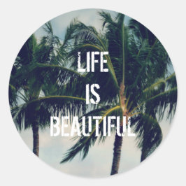 Adesivo Redondo Palm Trees do Havaí