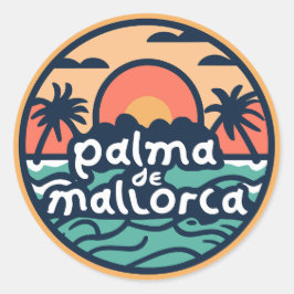 Adesivo Redondo Palma de Maiorca