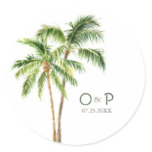 palmeira de selva aquarela clássica tropical rodad