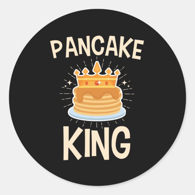 Adesivo Redondo Pancake King (Frente)