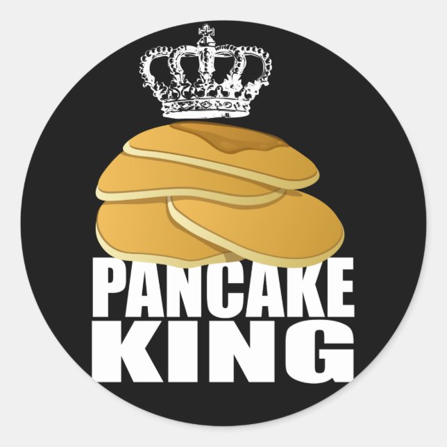 Adesivo Redondo Pancake King (Frente)