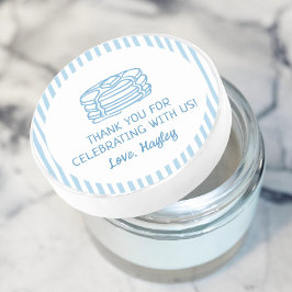 Adesivo Redondo Pancakes and Pajamas Breakfast Thank You