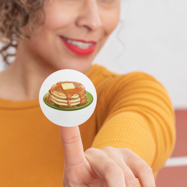 Adesivo Redondo Pancakes Stickers (Criador carregado)