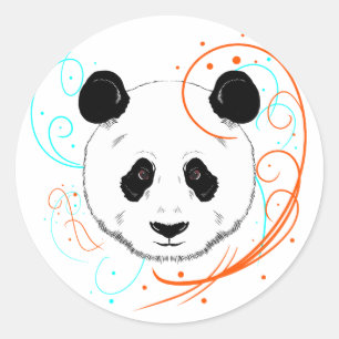 Adesivo Redondo Panda