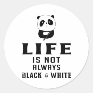 Adesivo Redondo Panda Bear Bela Bela China Pandas Paw Gift Engraç