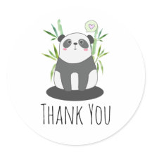 Panda branca e negra em bambu