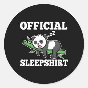 Adesivo Redondo Panda do Sono Oficial