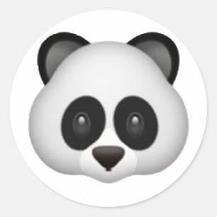 Adesivo Redondo Panda - Emoji