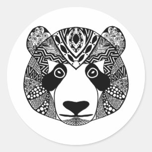 Adesivo Redondo Panda inspirada