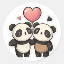 Panda Love: Segurando o Sticker
