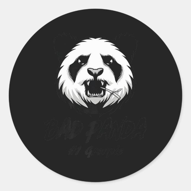 Adesivo Redondo Panda Mau (Frente)
