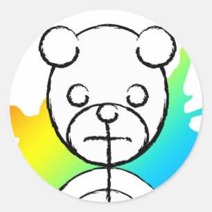 Adesivo Redondo Panda Splatz.