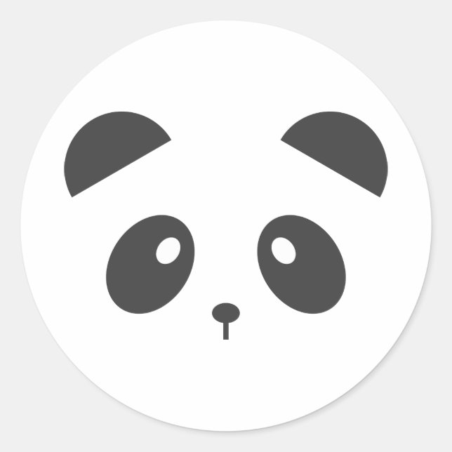 Adesivo Redondo Panda Stickers (Frente)