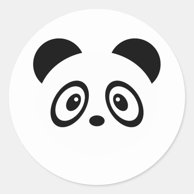Adesivo Redondo Panda Stickers (Frente)