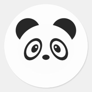 Adesivo Redondo Panda Stickers