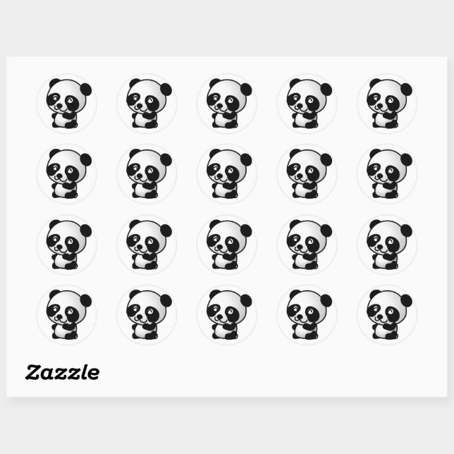 Panda Stickers, Zazzle