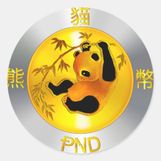 Adesivo Redondo Pandacoin Stickers