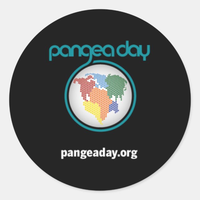 Adesivo Redondo Pangea Day Stickers (Frente)