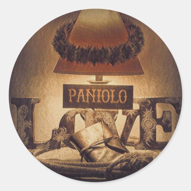 Adesivo Redondo Paniolo Love (Frente)