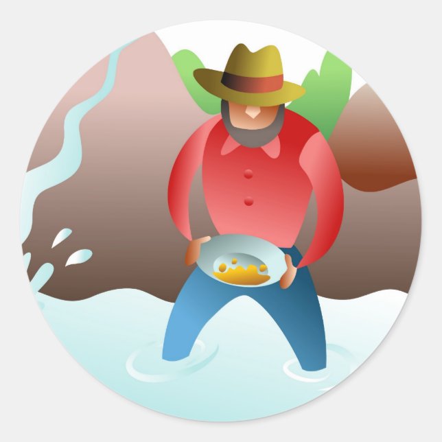 Adesivo Redondo Panning For Dourado (Frente)