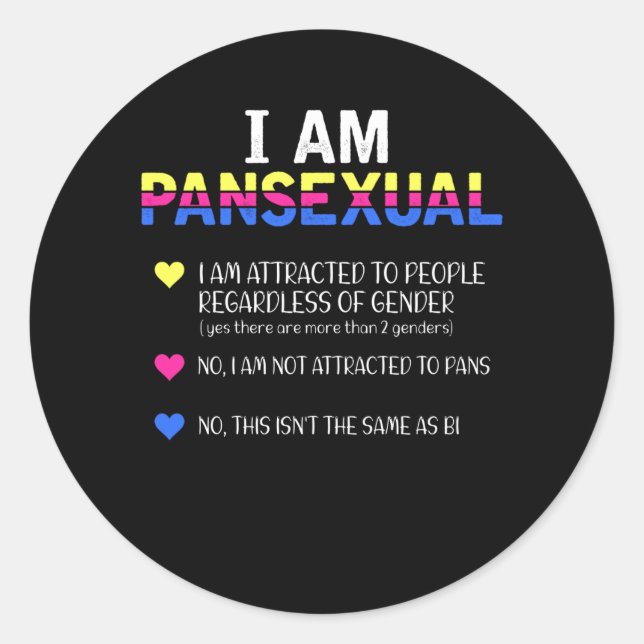 Adesivo Redondo Pansexual Orgulho LGBT Direitos Iguais
