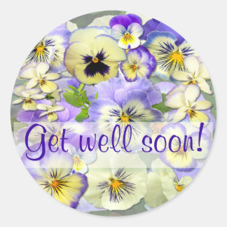 Adesivo Redondo Pansy Pastel ~ Stckers/Envelope Sealers