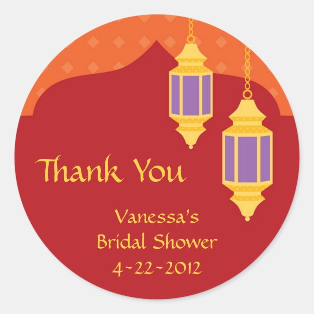 Adesivo Redondo Pantera marroquina (Frente)