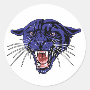Adesivo Redondo Panther Roar