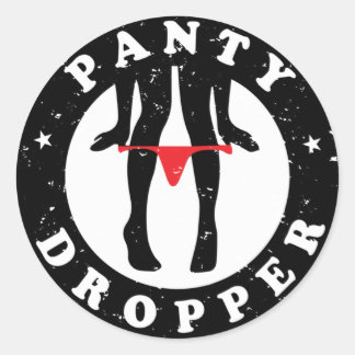 Adesivo Redondo Panty Dropper Custom-Cut Vinyl Sticker