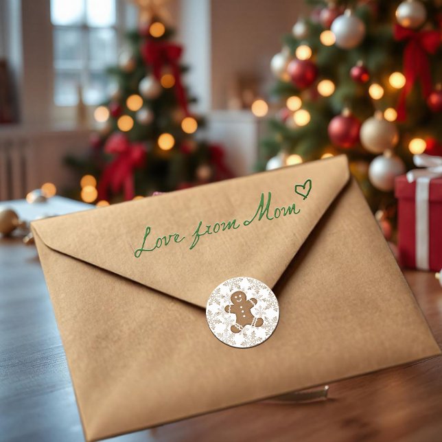 Adesivo Redondo Pão de Natal e Pão de Neve (Criador carregado)