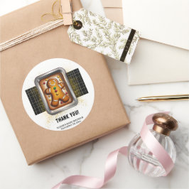 Adesivo Redondo Pão moderno em Pan Chá de fraldas