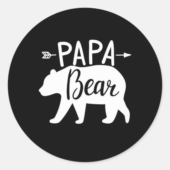 Adesivo Redondo Papa Bear (Frente)