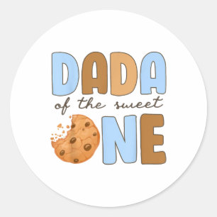 Adesivo Redondo Papá De Um Biscoito Doce E Leite De 1rua