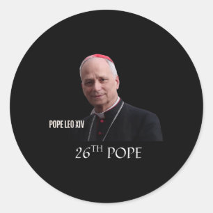 Adesivo Redondo Papa deus abençoe Leo Xiv 26º Papa