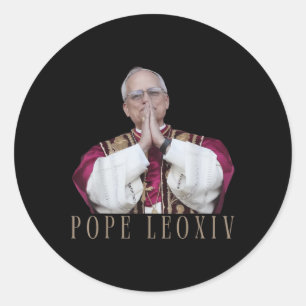 Adesivo Redondo Papa deus abençoe Leo Xiv 26º Papa