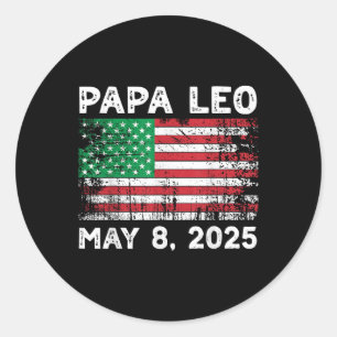 Adesivo Redondo Papa Leo