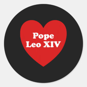 Adesivo Redondo Papa Leo Xiv 2